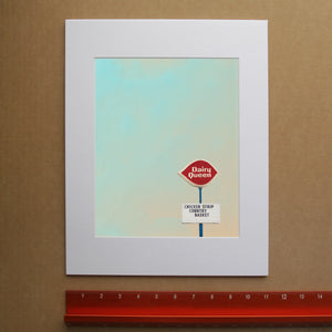 DQ Big Texas Sky Art Print — Dairy Queen Americana Wall Art Decor  | Betsy Crum Art
