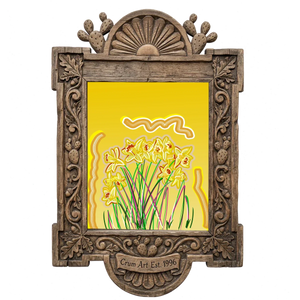 Daffodils on Yellow — one of the 3 prints in The Yellow Set | Crum Art