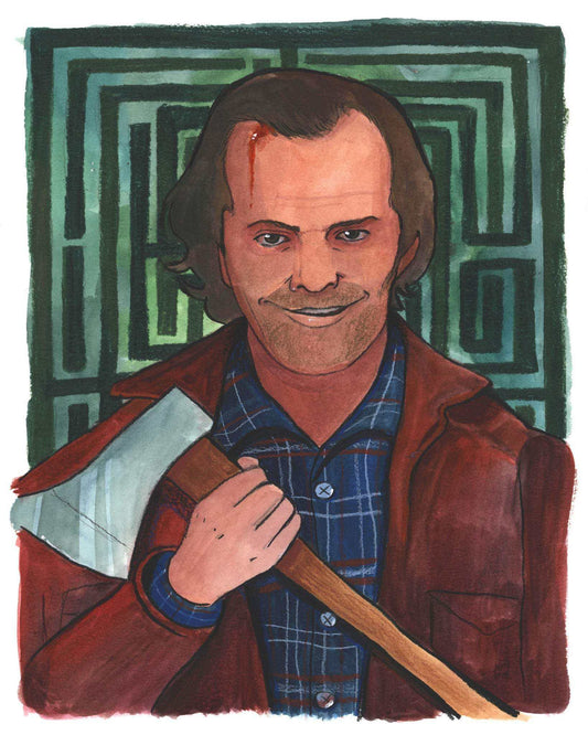 Danny Boy Axe Portrait by Caya Crum pop art print on cotton rag paper