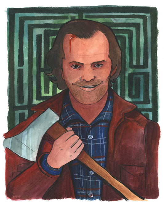 Danny Boy Axe Portrait Print | Horror Pop Art | Caya Crum Art