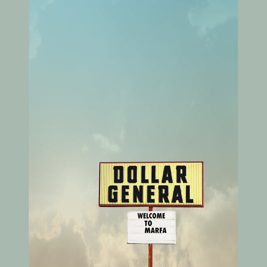 Dollar General Marfa Art Print — West Texas Sky Desert Wall Art | Betsy Crum Art Crum Art