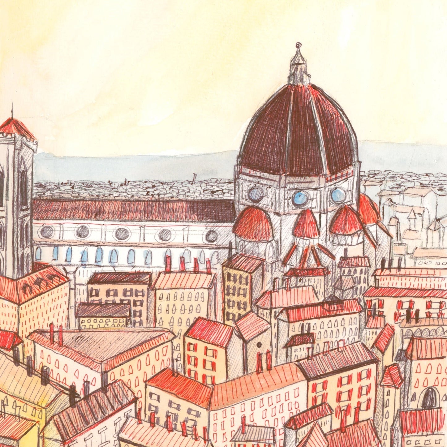 Duomo Florence Art Print | Italy Art Print | Caya Crum Crum Art