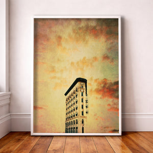 Fort Worth Art Flat Iron Building Print | Betsy Crum