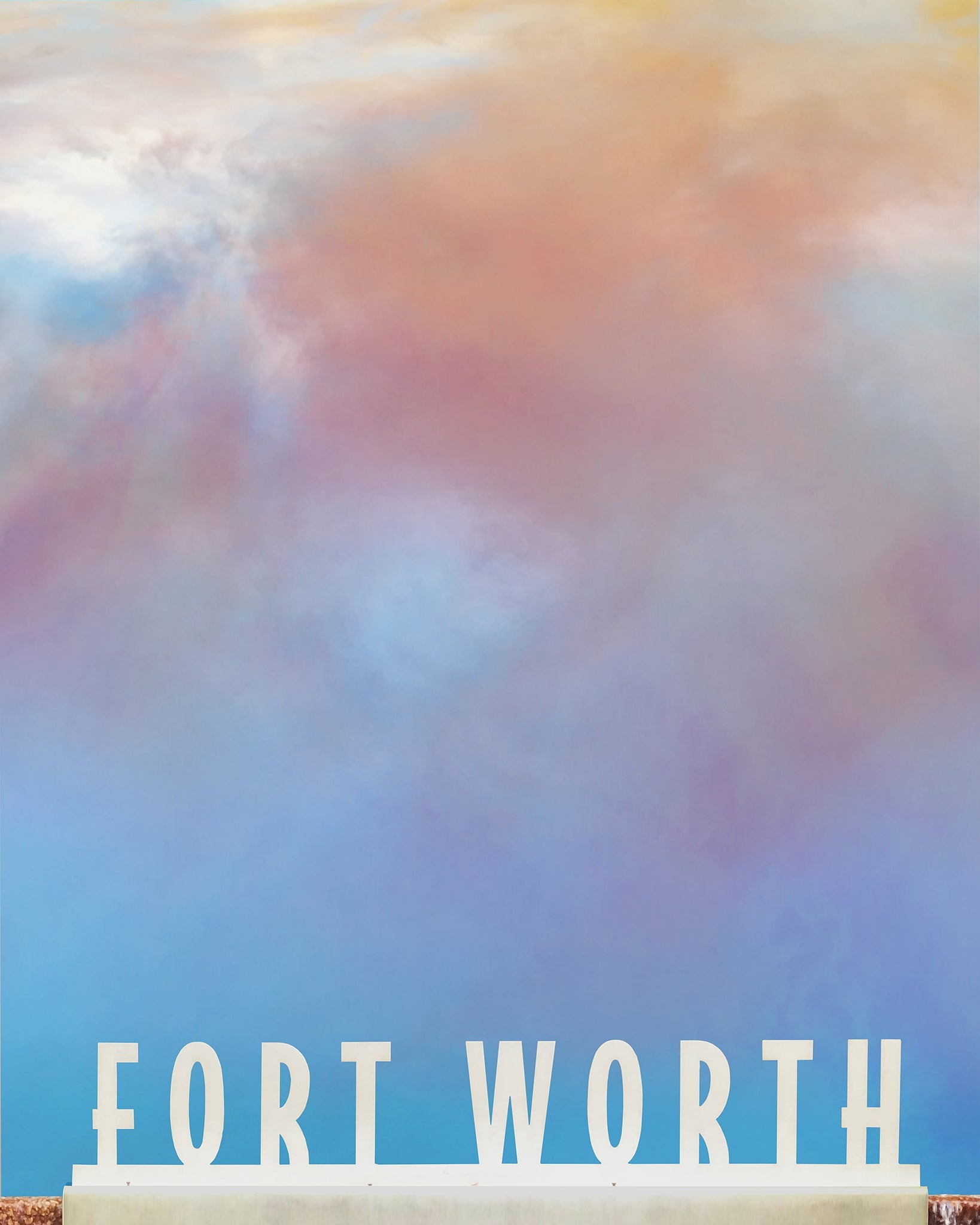 Fort Worth Art Prints — Fort Worth Decor Water Gardens Print with a Texas Sky Print | Betsy Crum Art