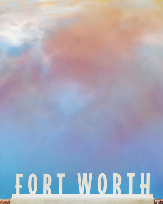 Fort Worth Art Prints — Fort Worth Decor Water Gardens Print with a Texas Sky Print | Betsy Crum Art