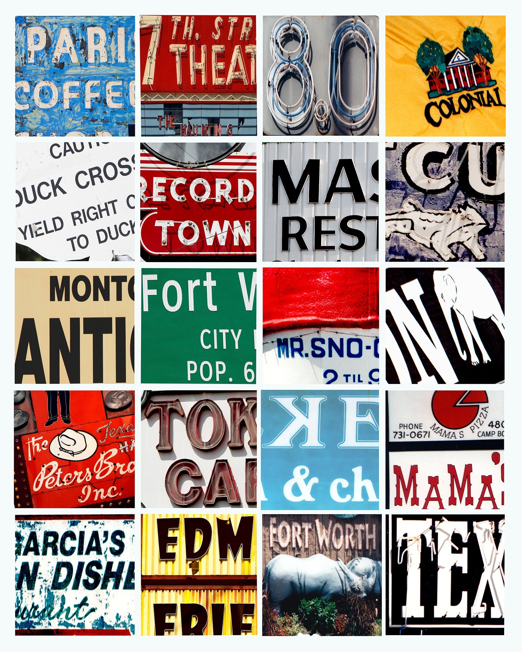 Fort Worth Art Prints — Fort Worth Icons Pop Art Print IYKYK Decor | Betsy Crum Crum Art