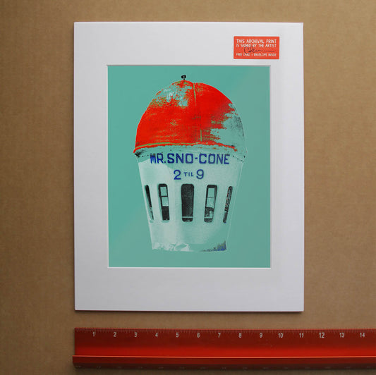 Fort Worth Art Prints — Mr Sno Cone - Fort Worth Big Sky Wall Decor and Prints | Betsy Crum Art