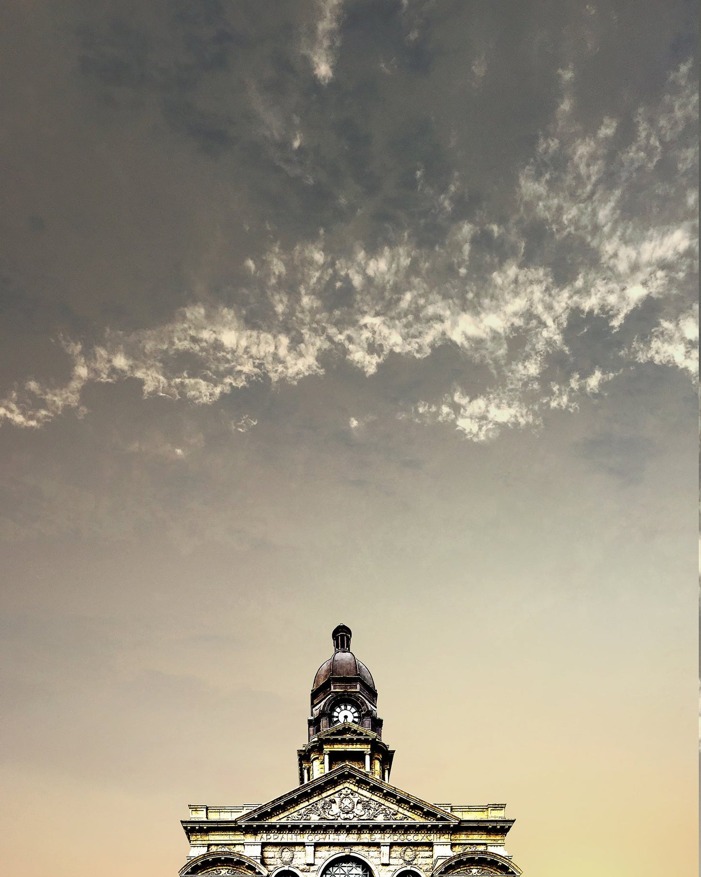 Fort Worth Art Prints — Tarrant County Courthouse Print with Big Texas Sky | Betsy Crum Art