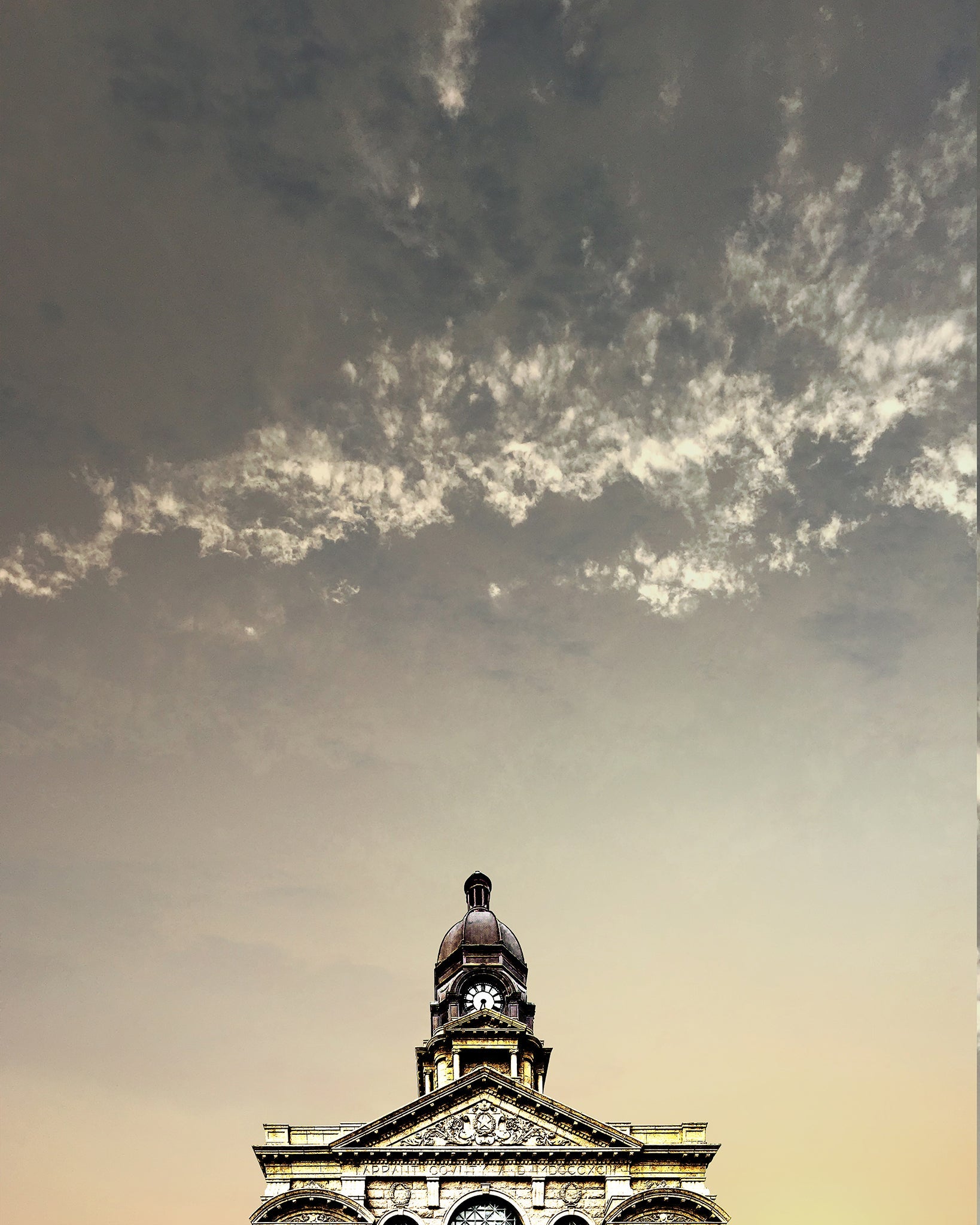 Fort Worth Art Prints — Tarrant County Courthouse Print with Big Texas Sky | Betsy Crum Art