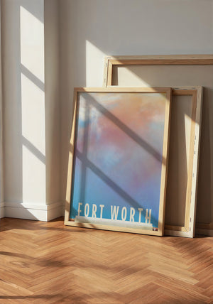 Water Gardens Close Up Fort Worth art print by Betsy Crum — neutral frame room mockup
