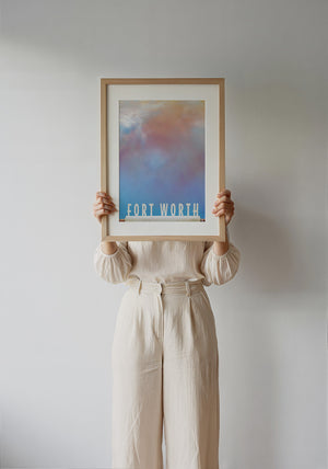 Water Gardens Close Up Fort Worth art print by Betsy Crum — framed with velvet mat