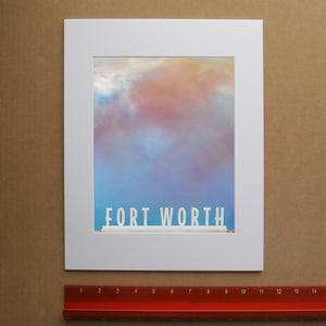 Fort Worth Water Gardens print by Betsy Crum, hand-signed vertical print