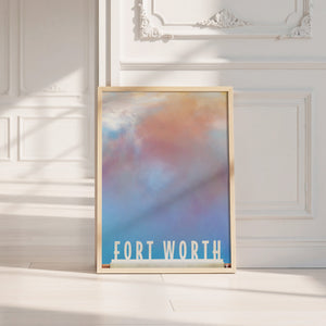 Water Gardens Close Up Fort Worth art print by Betsy Crum — neutral frame room mockup