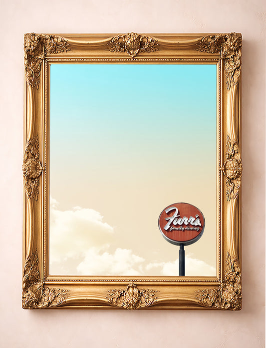 Fort Worth Art Print — Old School Icons Camp Bowie and Highway 80 Big Texas Sky Roadside Americana | Betsy Crum Art