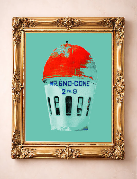 Fort Worth Art Prints — Mr Sno Cone - Fort Worth Big Sky Wall Decor and Prints  | Betsy Crum Art