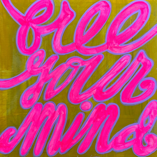 Free Your Mind Maximalist Art Print | Dopamine Decor | Betsy Crum Art