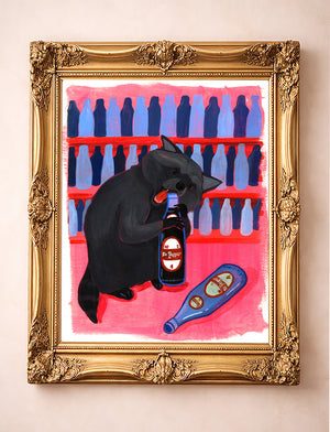 Dr Pepper Art - Neon Raccoon with Dr Pepper | Caya Crum Art