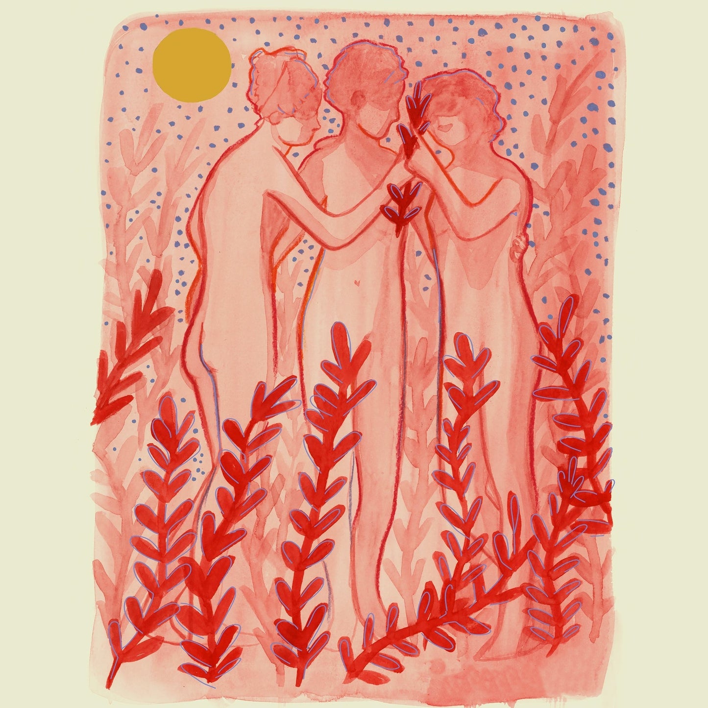 Greco Roman Maidens Print | Coquette Decor | Caya Crum Art Crum Art