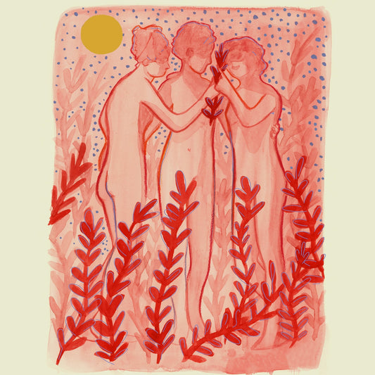 Greco Roman Maidens Print | Coquette Decor | Caya Crum Art Crum Art