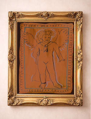 Greco Roman Art Print - Cupid Hand Drawn Print | Caya Crum