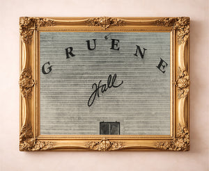 Shiner at Gruene Hall Texas art print by Caya Crum — in a gold frame