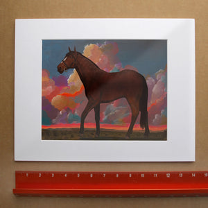 Horse Art Print – Horse and Clouds Western Wall Art | Caya Crum