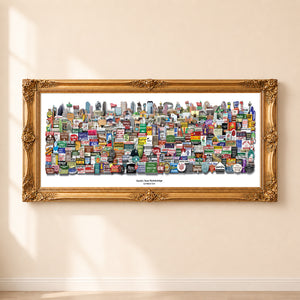 Houston Texas Art Print - Roadside Americana Texas Wall Art |  Carl Walker Crum