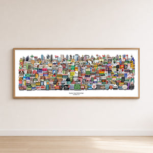 Houston Texas Art Print - Roadside Americana Texas Wall Art |  Carl Walker Crum