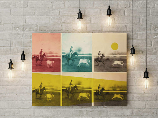 Jy Crum West Texas Calf Roping Tin Top Ranch art print by Betsy Crum
