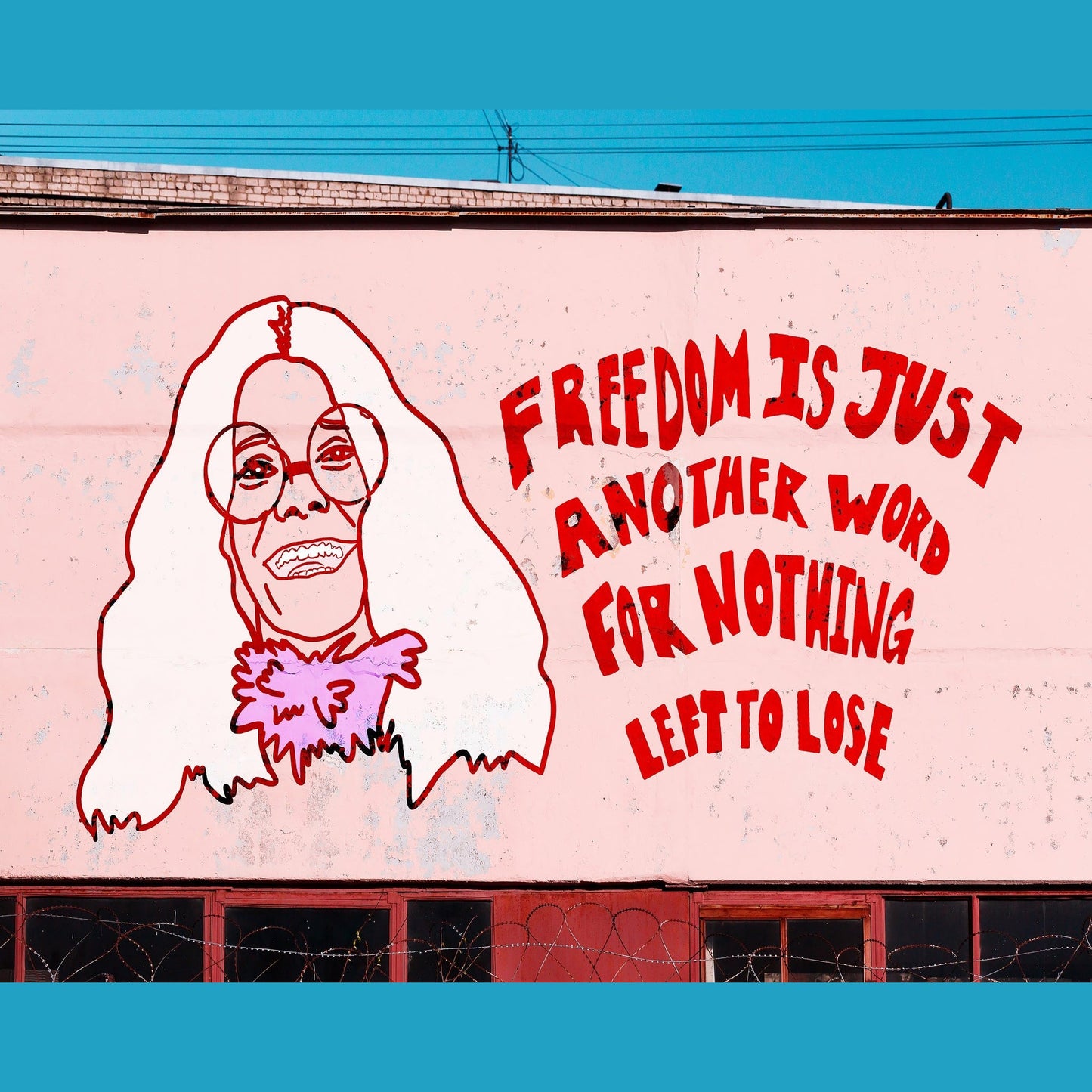Janis Joplin Mural Print | Caya Crum Crum Art