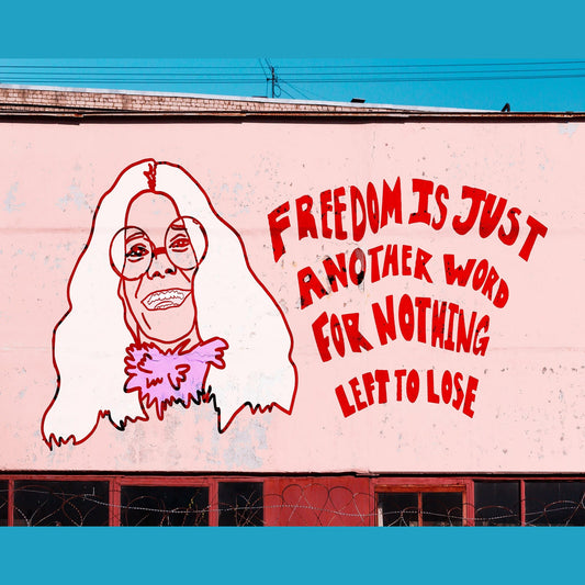 Janis Joplin Mural Print | Caya Crum Crum Art