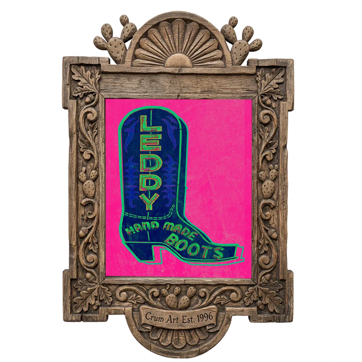 Leddy Boot Neon — one of the 3 prints in The Leddy Set | Crum Art