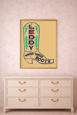 Fort Worth Leddy Grid Pink 8X10Jpg shown framed by Crum Art