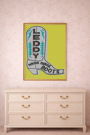 Fort Worth Leddy Grid Pink 8X10Jpg shown framed by Crum Art