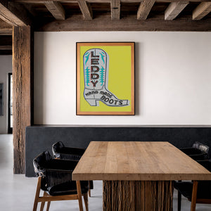 Fort Worth Leddy Grid Pink 8X10Jpg shown framed by Crum Art