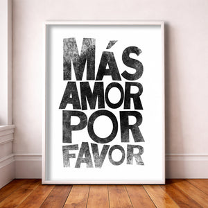 Mas Amor Por Favor Print | Betsy Crum | Crum Art