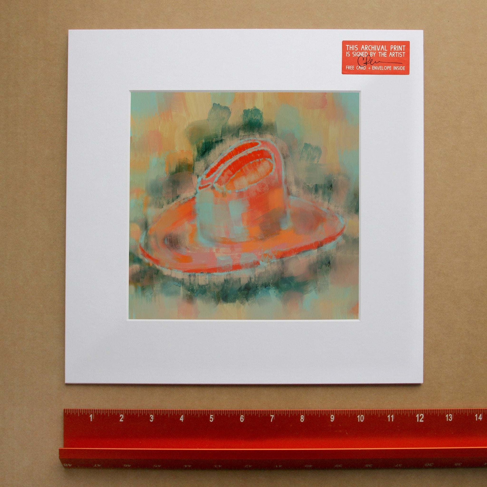 Modern Colorful Cowboy Hat Print | Crum Art | Texas Art | Cowboy Hat