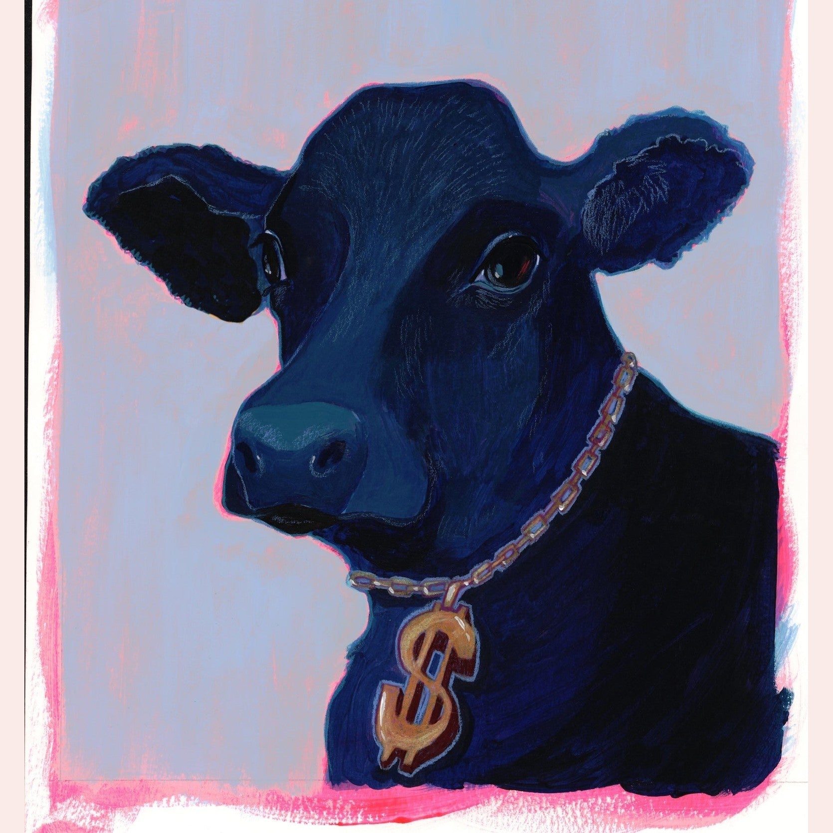 Money Cow Art Print |Texas Pop Art | Ranch Decor Caya Crum Crum Art