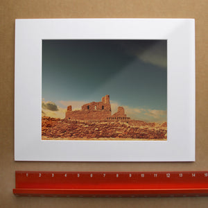 Matted Fine Art Print of Abo Mission in New Mexico by Betsy Crum