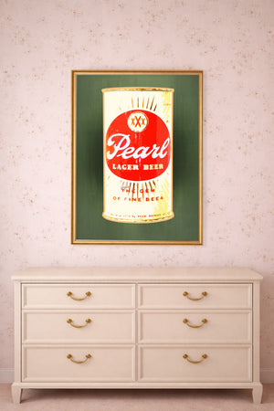 Pearl Bottle Yellow Sky shown framed by Crum Art