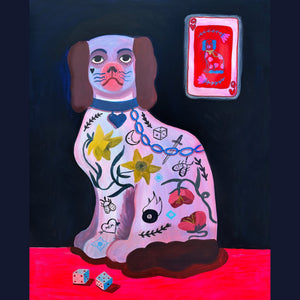 Preppy Dog Art Print | Caya Crum Art Crum Art