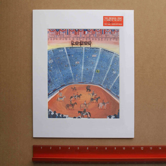 Will Rogers Rodeo Arena | Caya Crum Art art print by Caya Crum