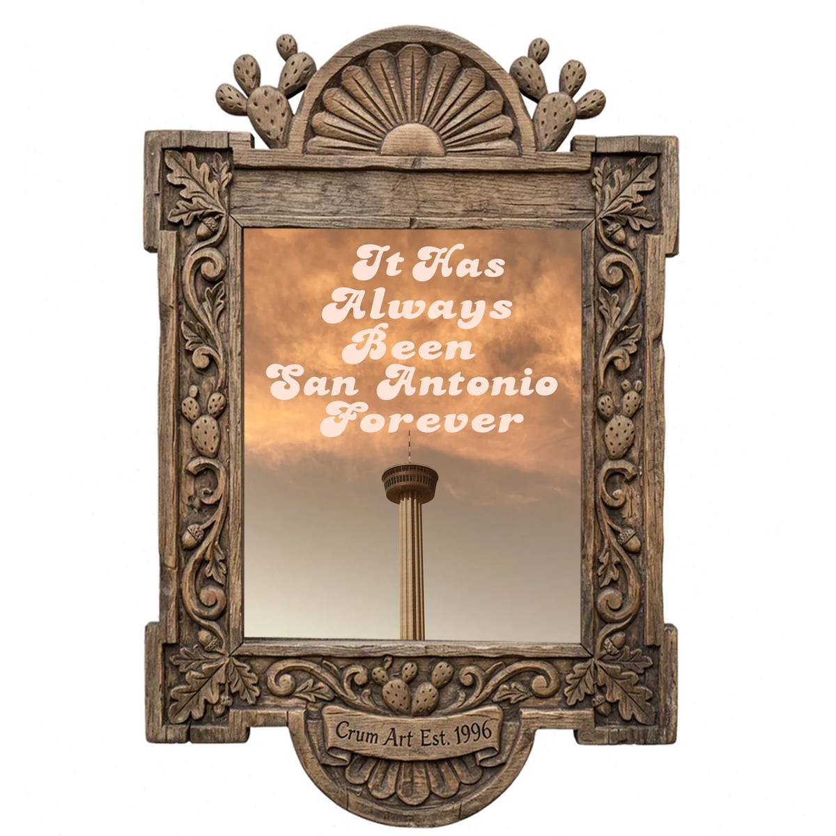 Forever Hemisfair — San Antonio art print by Betsy Crum in a carved wood frame