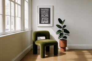 San Antonio Nicknames typography print by Betsy Crum — framed with velvet mat