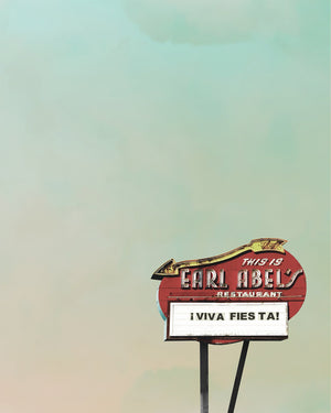 San Antonio Art - Earl Abel’s Viva Fiesta Marquee Big Sky Print | Betsy Crum Art Crum Art