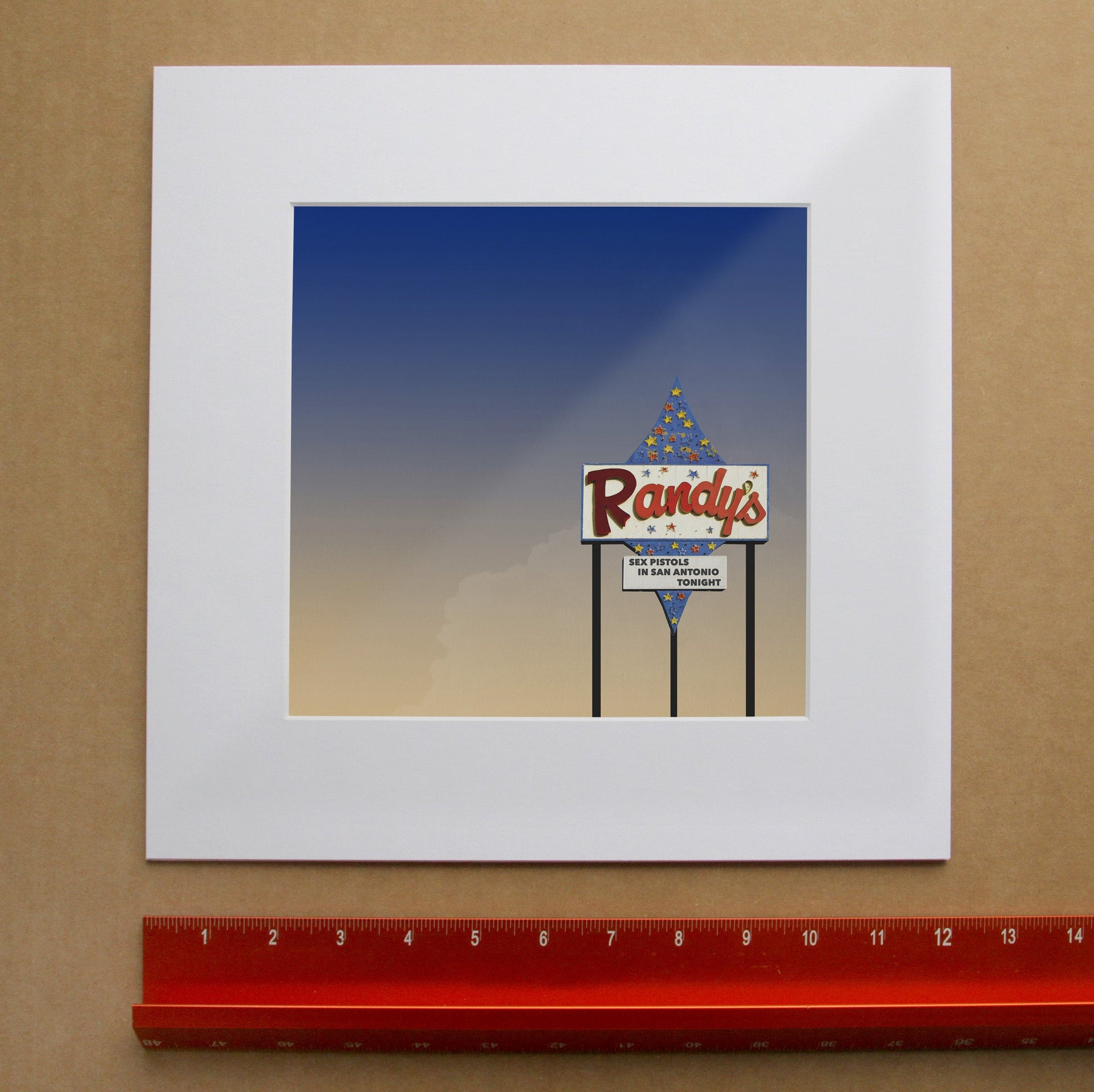 San Antonio Art Randy’s Bingo Sign Print by Betsy Crum, inspired by the legendary Randy’s Bingo sign, the rowdy concert history of San Antonio, and the kind of Texas nightlife lore that still gives this city its edge, available at crumart.com. This museum quality print is made right here in Texas.