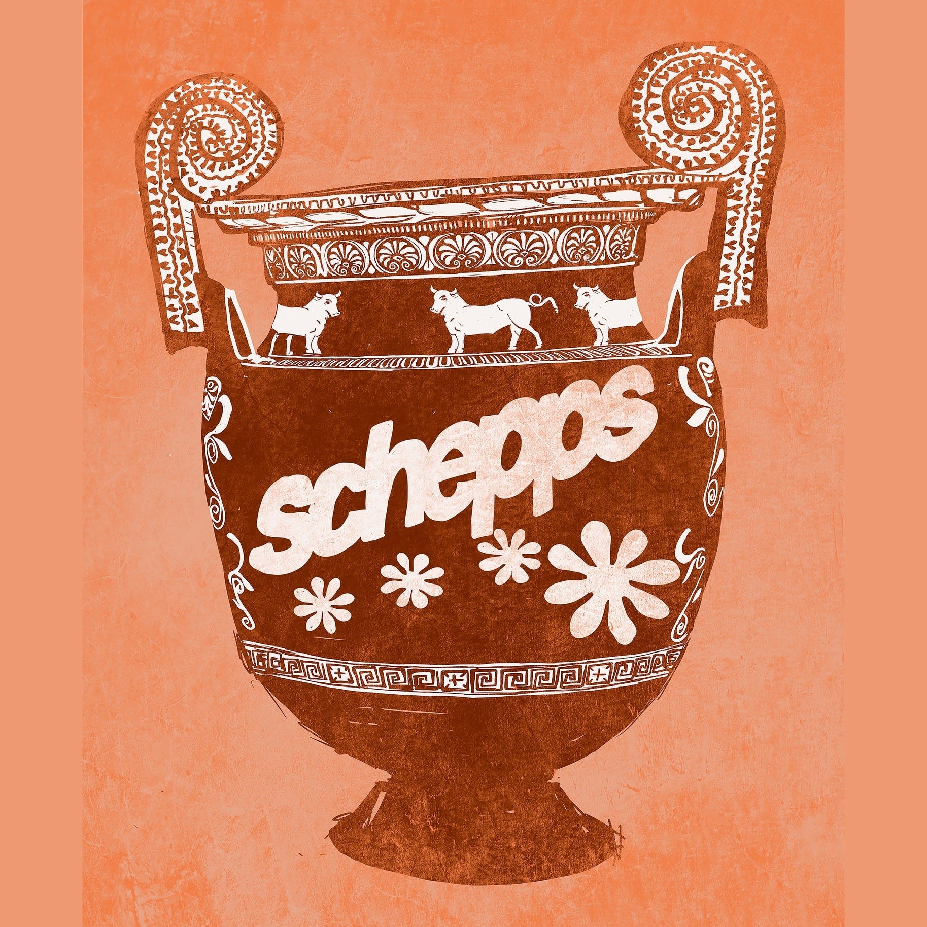 Schepps Amphora Art Print | Greco Roman Art Texas Brands | Betsy Crum Crum Art