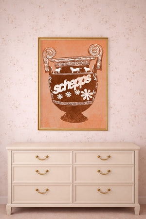 Schepps Amphora shown framed by Crum Art