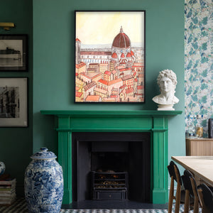 Sketchbook Art Print - Duomo in Florence Italy | Caya Crum
