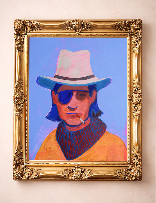 Cowboy Art | Eye Patch Cowboy | Caya Crum